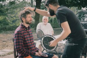 taglio di capelli sposo make up al maschile fotografo Matrimonio Fabio Marcangeli Roma