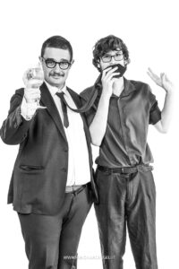 Foto elegante degli invitati scattata nel set Wedding Portrait