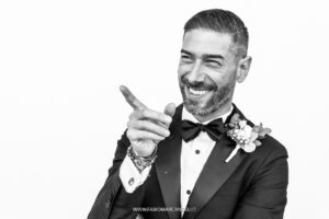 Ritratto formale degli ospiti realizzato durante il matrimonio