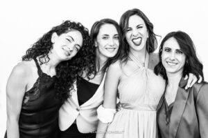 Ospite in posa per il Wedding Portrait in bianco e nero